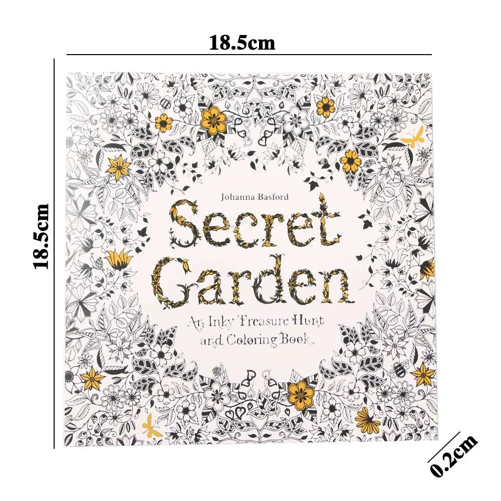 24 Pages Coloring Book for Children Adult Relieve Stress Kill Time DIY Painting Drawing Book Painting Kids Educational Toys