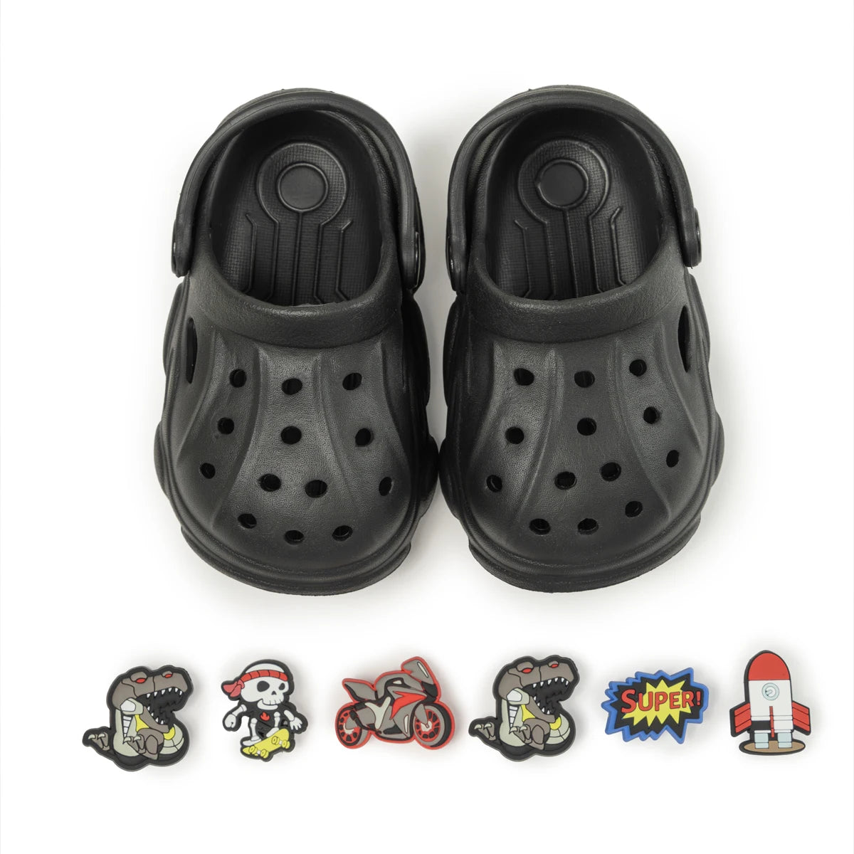 New Solid Color Summer Breathable Garden Shoes Baby Sandals Cute Decoration Boys Girls Lightweight Anti-slip Casual Shoes