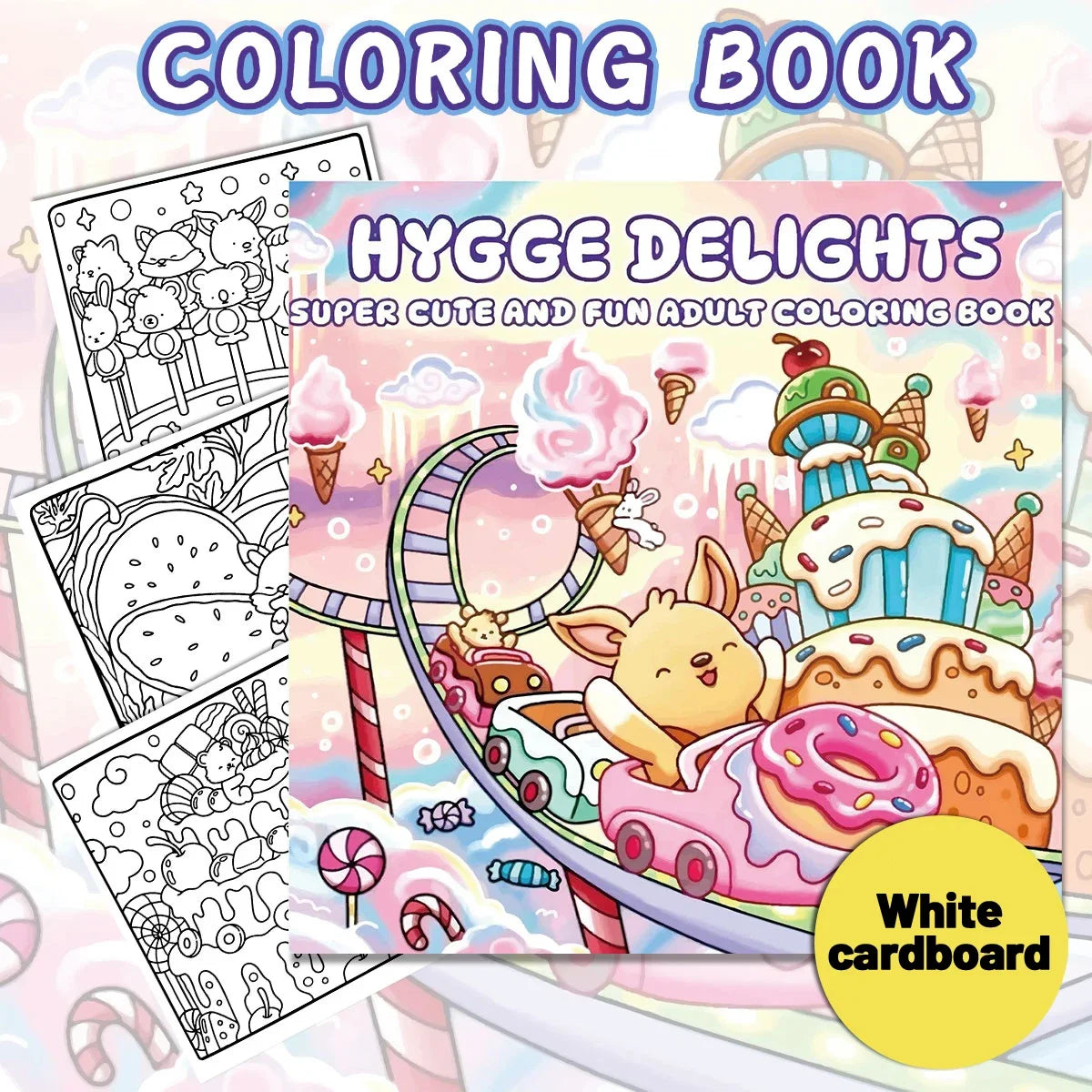 Adult Coloring Book BoldVivid Patterns Simple Relaxing Coloring Home Leisure Moment Stress Relief Parent Child Interaction Crea