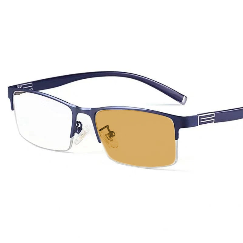 Ultra Light Outdoor Driving Protection Glasses Half Frame Myopia Glasses Business Color-changing Male Female Near Sight Glasses