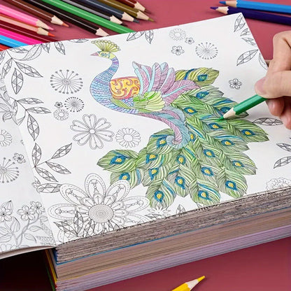 1 random copy adult anti pressure coloring book