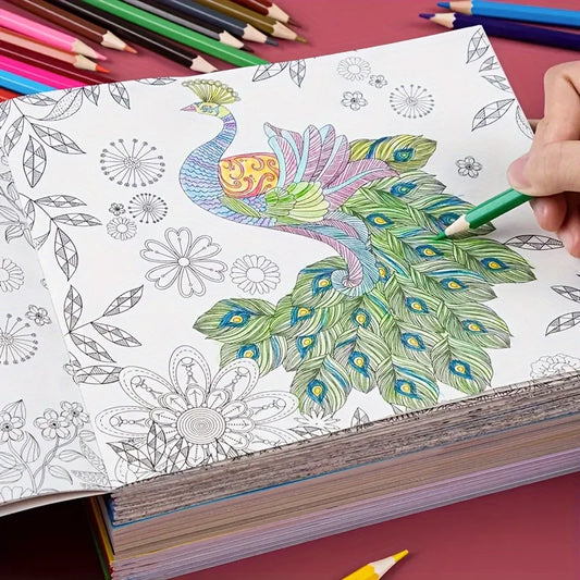 1 random copy adult anti pressure coloring book