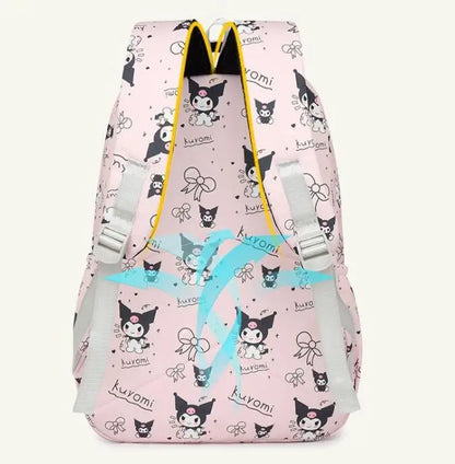Kawaii Kuromi Backpack Junior High School Bag Student Schoolbag Anime Cartoon Shoulder Bag Girls Gift