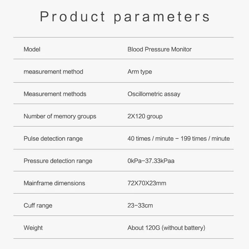 Digital Wrist Blood Pressure Monitor Medical Upper Arm Sphygmomanometer Automatic Tonometer Tensiometro Blood Pressure Meter