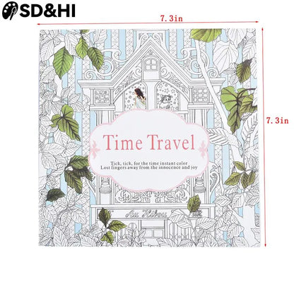 Coloring Book For Children Adult Relieve Stress Kill Time Painting Art Book Anti-Stress Magic Forest Fantasy Dream Wonderland