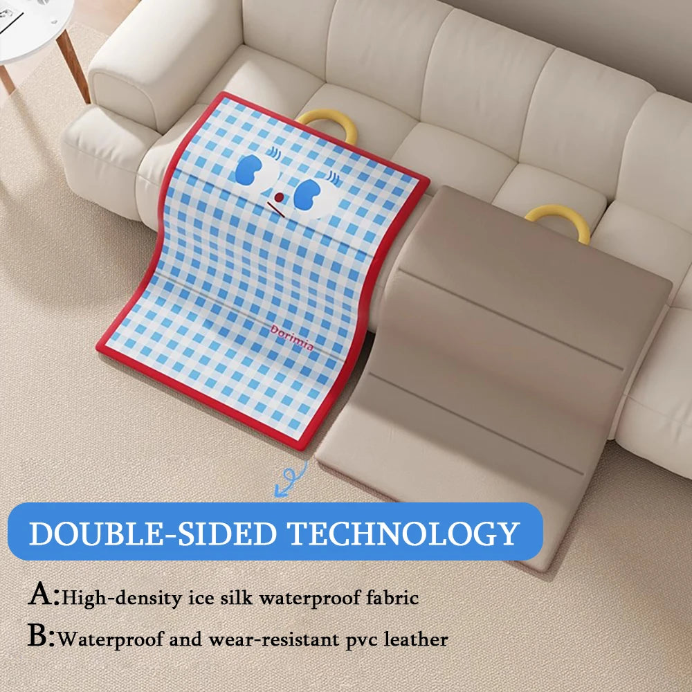 Upgraded 2025 Dog & Cat  Pet Sleep Pad bed - Waterproof Anti-Slip Foldable  Multi-Function Outdoor/Indoor