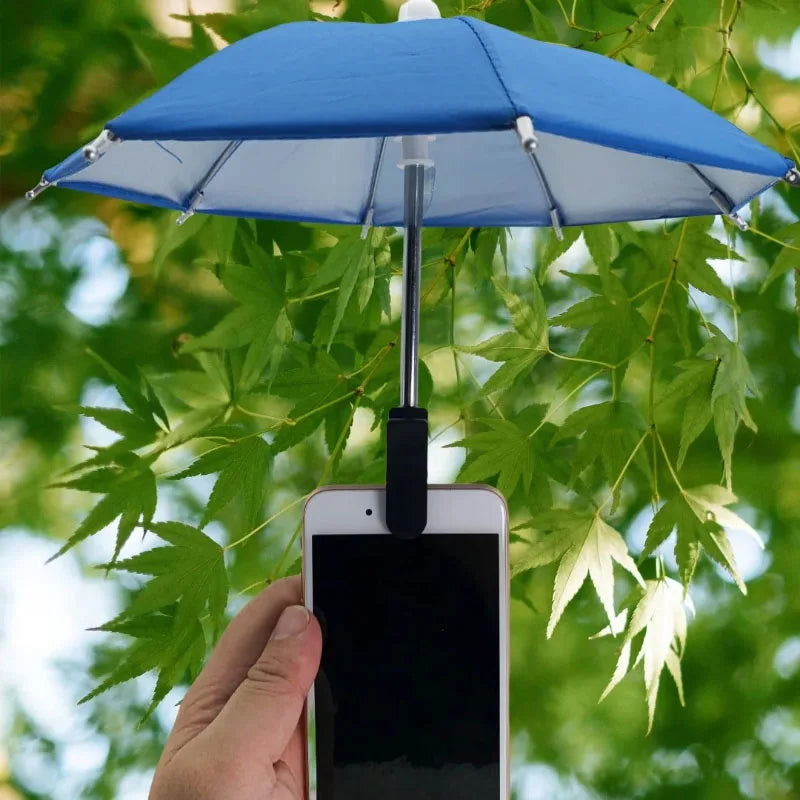 Creative Mini Umbrella Phone Stand Universal Waterproof Holder for Smartphones Portable Outdoor Rain Sun Accessory