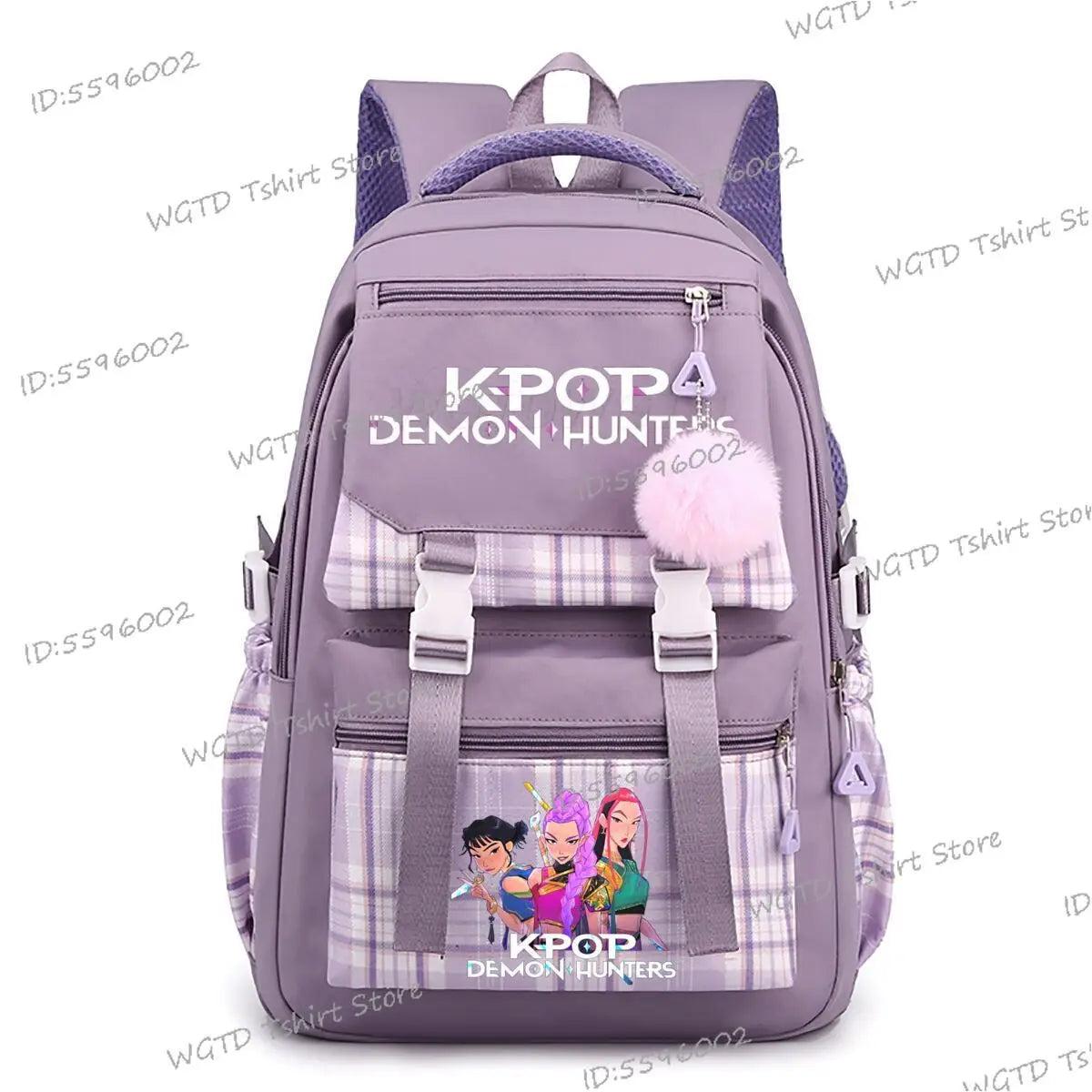 2025 Movie Print Children School Backpack KPop Demon Hunters Multi-function Knapsack Bag Students Girls New Fashion Schoolbag