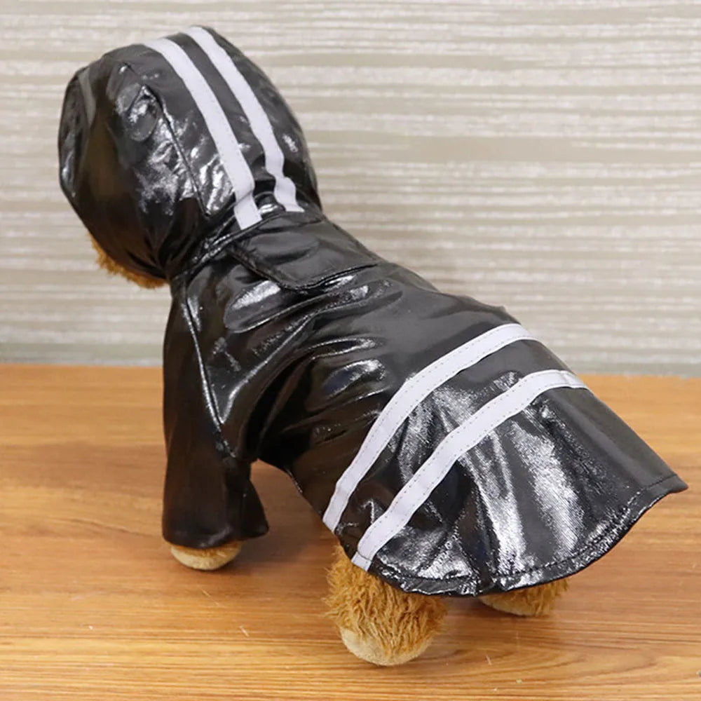 Dog Raincoat Reflective Pet Puppy Clothes Small Dog Rain Jacket Waterproof Yorkie Poodle Bichon Pomeranian Schnauzer Corgi Coat