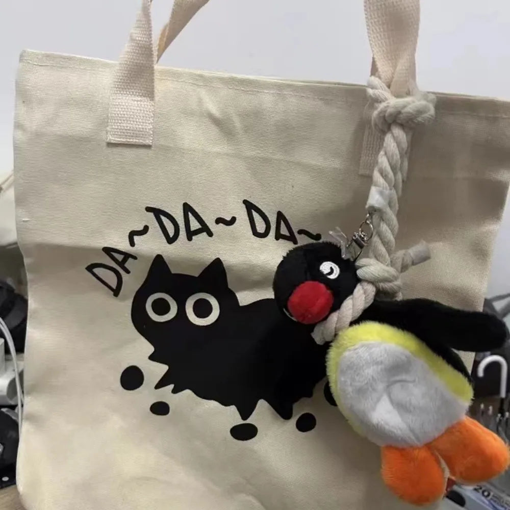 16cm Lovely Penguin Plush Keychain Cute Penguin Doll Backpack Pendant Creative Animal Doll Keychain Girls Women Bag Accessories