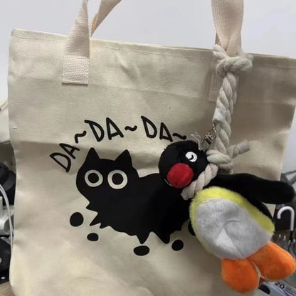16cm Lovely Penguin Plush Keychain Cute Penguin Doll Backpack Pendant Creative Animal Doll Keychain Girls Women Bag Accessories
