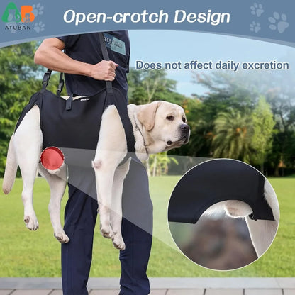Dog Lift Harness Adjustable Full Body Support Dog Sling Breathable Straps for Assisted Mobility Dog Legs Hip Rehabilitation Lift