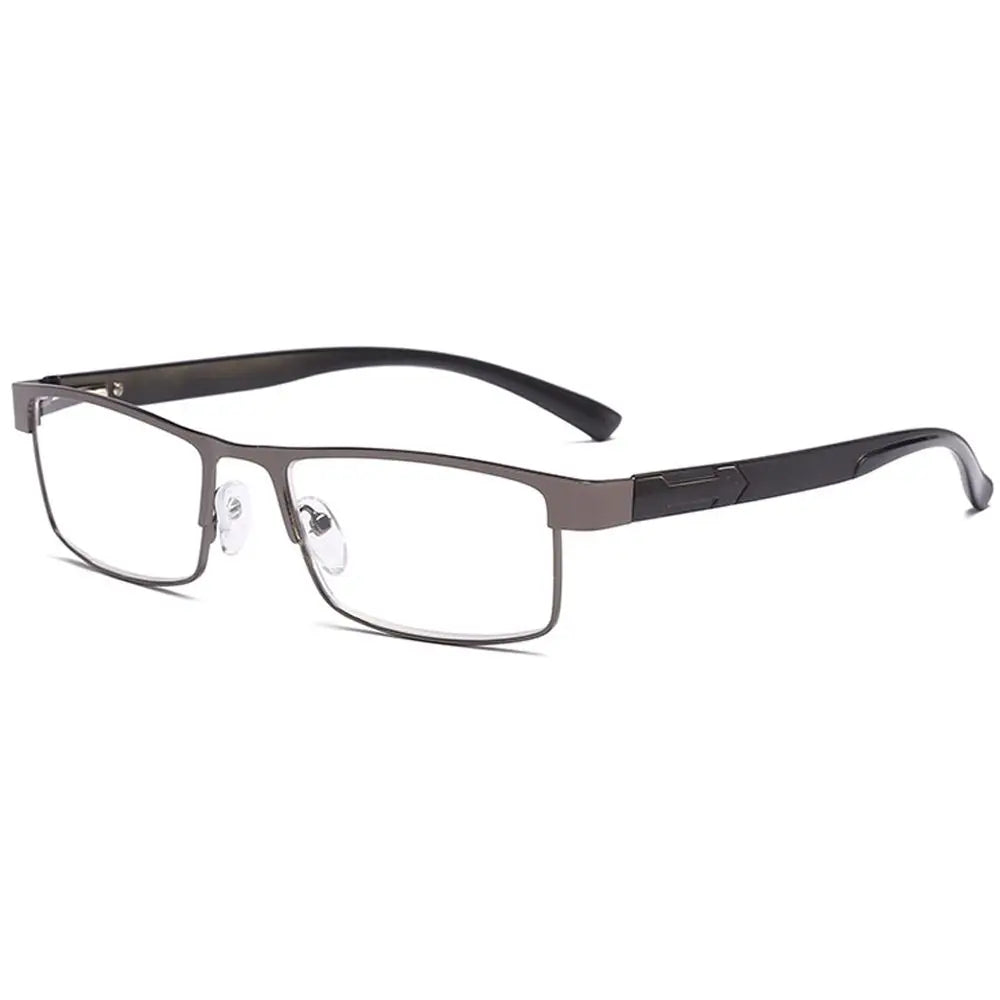 High Quality Men Titanium Alloy Reading Glasses Non Spherical Coated Lenses Business Hyperopia Prescription Eyeglasses +1.0 ~+4.