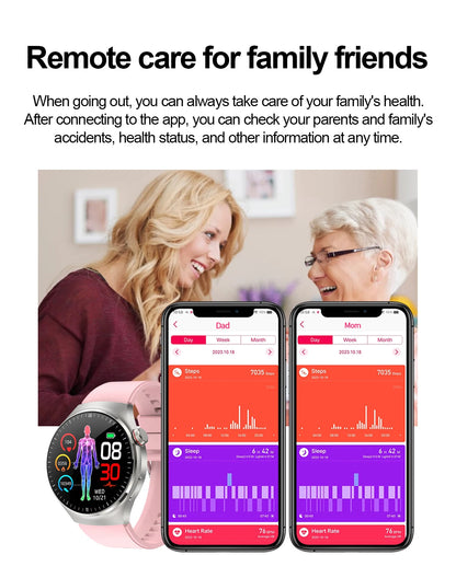 2025 For HUAWEI Precise ECG+PPG Uric acid HD Smart Watch Men Blood lipids Heart Rate Blood pressure Sport Call Health Smartwatch