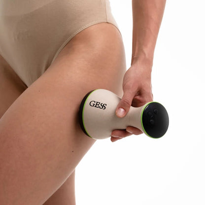 GESS Microcurrent Cellulite Massager, Heating Vibration Handheld Lymphatic Drainage Massager, Electric Meridian Massage Brush