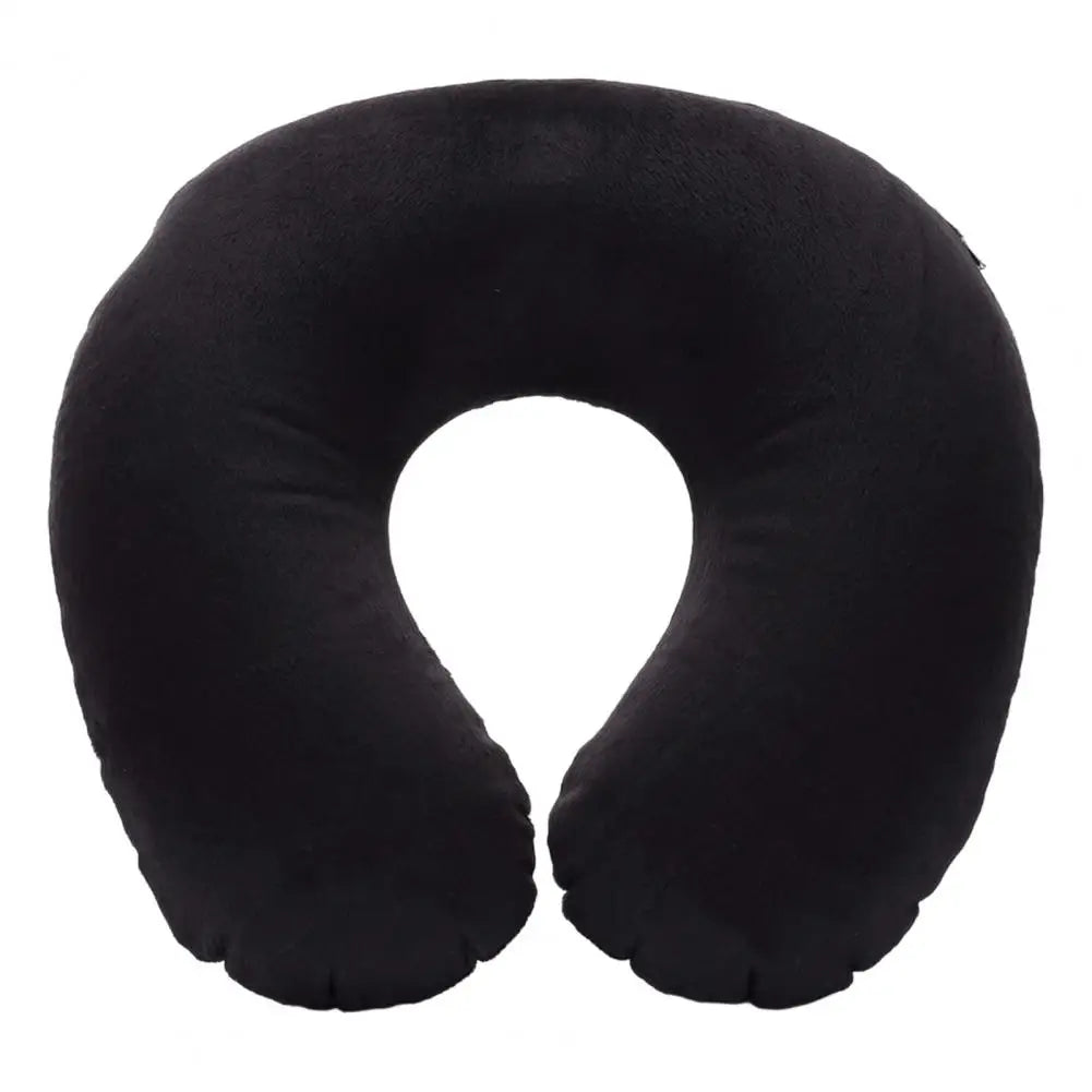 U-shaped Neck Pillow Inflatable Fatigue Relief Travel Pillow Flight Headrest Sleep U-shaped Cushion for Plane
