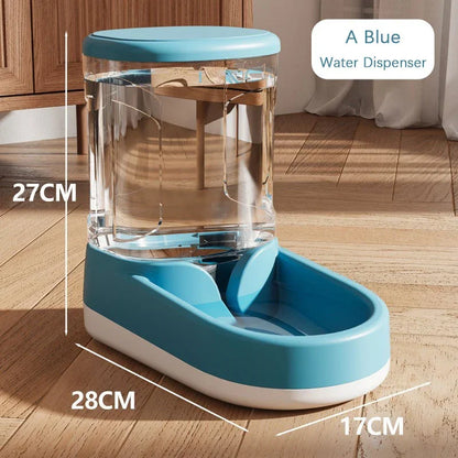 & Dog Cat Automatic Gravity Pet Feeder Large capacity Drinking Water Device Dog Cat Food Save effort Pet Drinking Accessory