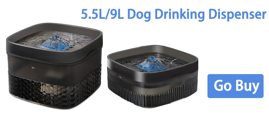 Petavista Dog Water Fountain Stainless Steel Pet Drinking Fountain for Cats Dogs 2L Ultra-Quiet Automatic Fountain Dog Drinker