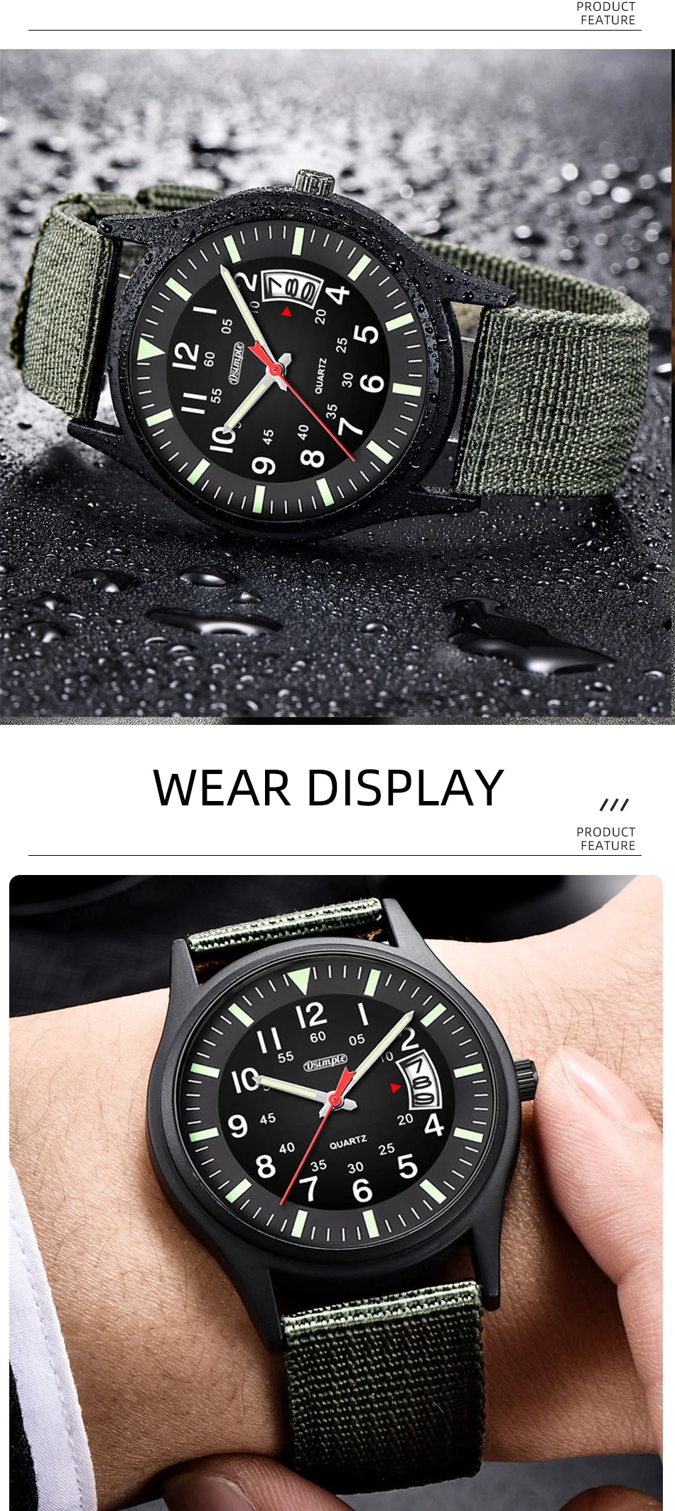 Reloj Hombre 2023 Fashion Mens Nylon Watches Luxury Men Army Military Quartz Watch Calendar Date Wristwatch Relogio Masculino