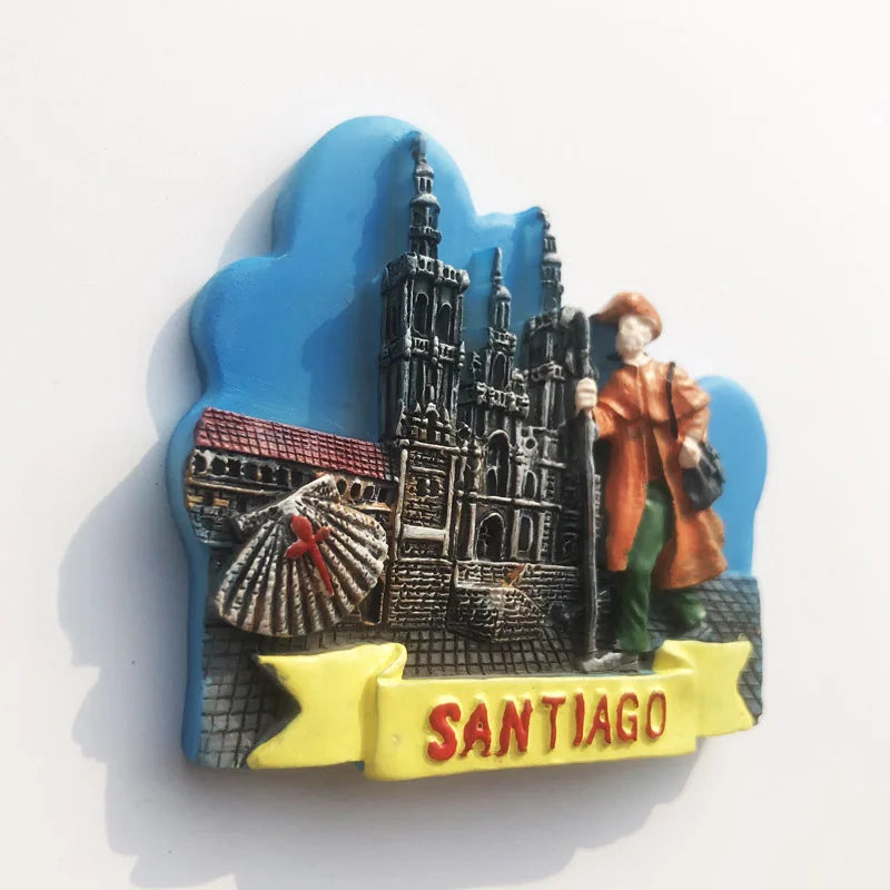 Europe Spain 3D Refrigerator Magnet Tourist Souvenirs Stickers,Home & Kitchen Decoration Fridge Magnet Message Sticker