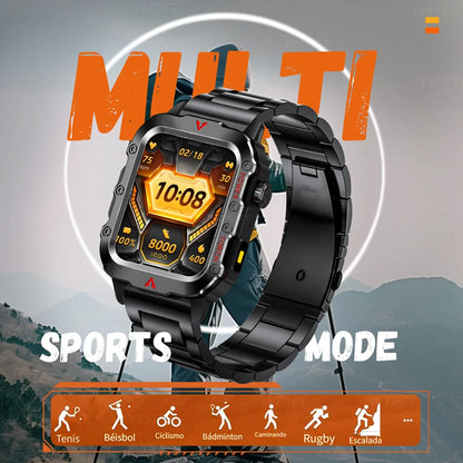 KESHUYOU 2025 New Sports Smart Watch Bluetooth Talk LED Flashlight Multi-function Outdoor Sports Smart Watch for Men Women