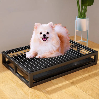 Dog Toilet Indoor Dogs Litter Box Stainless Steel Toilet for Small Dogs Training Sandbox Washable Dog Toilets Pet Poop Collector