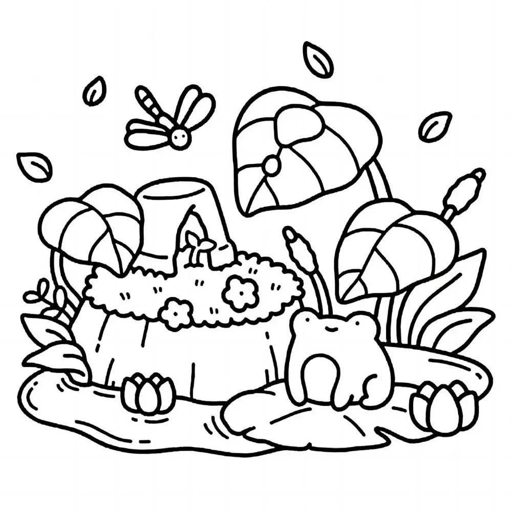 Creative Cartoon Coloring Book Stress Relief Educational Paperback Painting Gift Graffiti Painting Book for Adults And Teens
