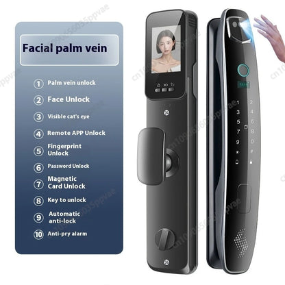 3D Face Recognition Anti-pry And Anti-crack Smart Door Lock Fully Automatic Password Fingerprint Lock Intercom Smart Door Lock