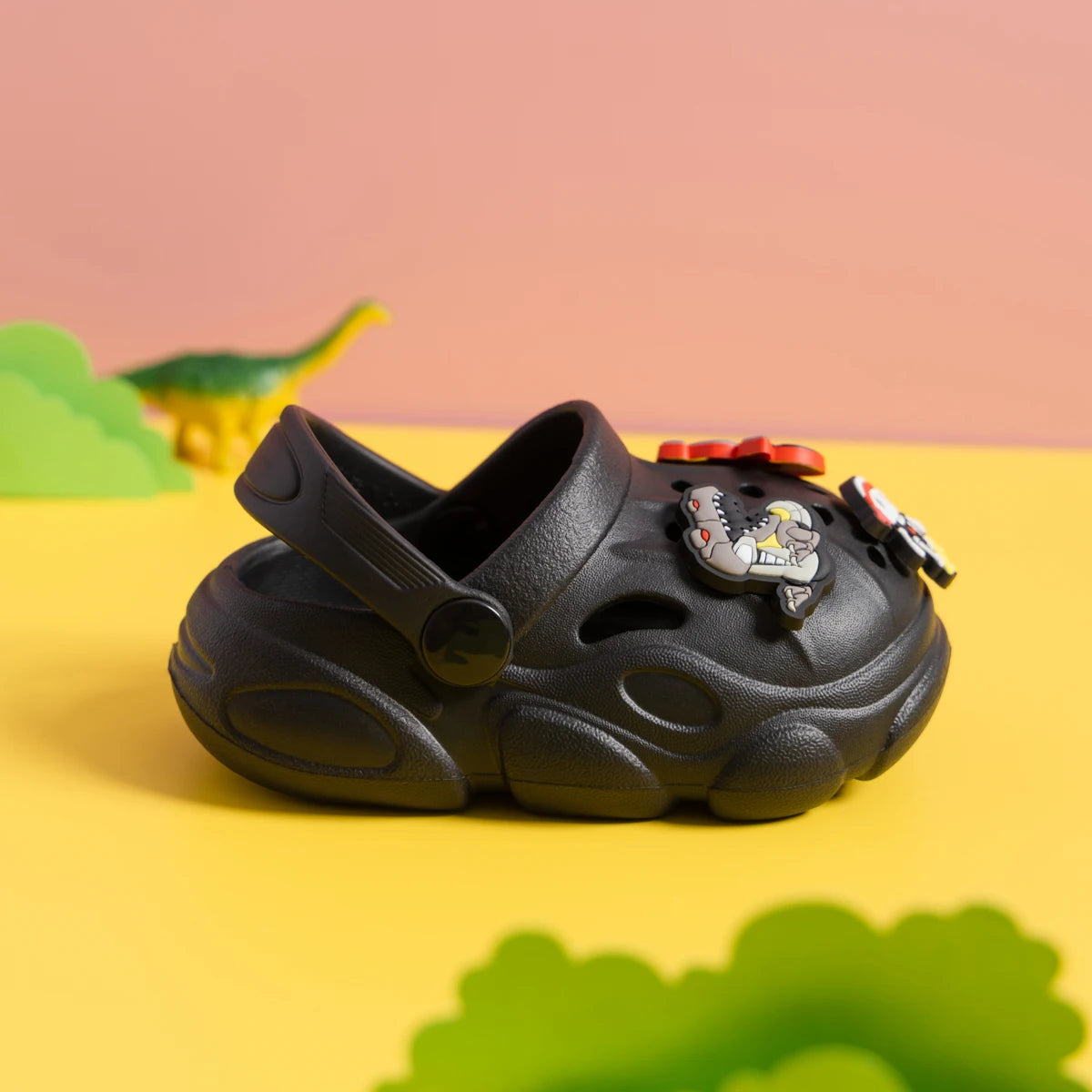 New Solid Color Summer Breathable Garden Shoes Baby Sandals Cute Decoration Boys Girls Lightweight Anti-slip Casual Shoes