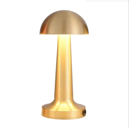 Retro LED Table Lamp Touch Dimmable Rechargeable Desk Light for Restaurant Coffee Bar Atmosphere Backlight Home Bedroom Decor