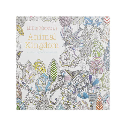A Hand Painted Explore Wonderland Coloring Book 24 Pages Enchanted Forest/Secret Garden Graffiti Painting Books