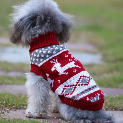 Christmas Cat Dog Sweater Pullover Winter Dog Clothes for Small Dogs Chihuahua Yorkies Puppy Jacket Pet Clothing ubranka dla psa