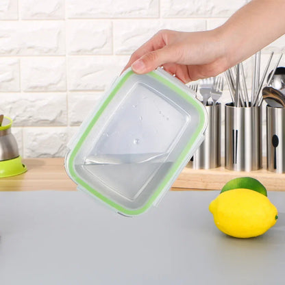 304 Stainless Steel Fresh-keeping Box Sealed Leak Proof Lunch Box Fruit Box with Lid Dumpling Container Refrigerated Storage Box