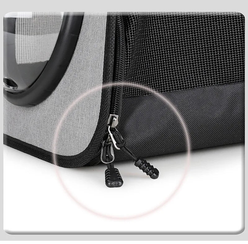 Portable Pet Backpack for Outdoor Travel Foldable Transparent Cat Backpack Suitable Dogs and Cats Breathable Tote Bag for Travel