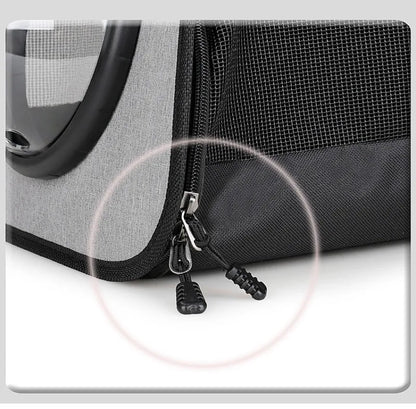 Portable Pet Backpack for Outdoor Travel Foldable Transparent Cat Backpack Suitable Dogs and Cats Breathable Tote Bag for Travel