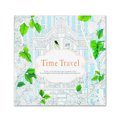 A Hand Painted Explore Wonderland Coloring Book 24 Pages Enchanted Forest/Secret Garden Graffiti Painting Books