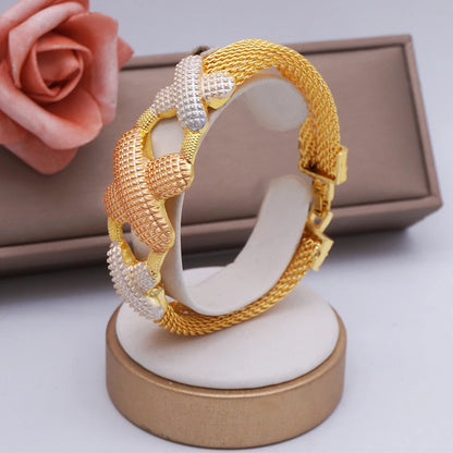 2023 Fine Jewelry Sets For Women Dubai Bridal Wedding Gifts Necklace Bracelet Earrings Ring Jewellery Set African Bead jewelry