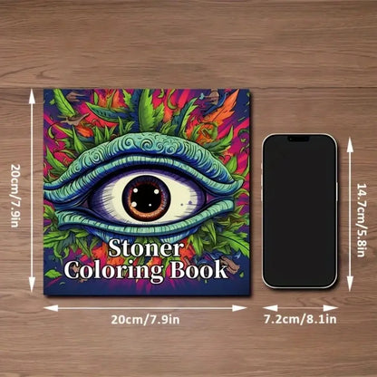 1pc Art Coloring Book Original Upgraded Paper Thickened 22 Pages Stoner Coloring Books Gift For Holiday Birthday Party
