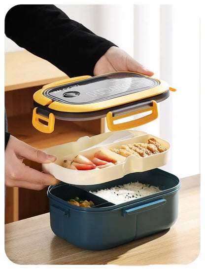 Cute Lunch Box For Kids Compartments Microwae Bento Lunchbox Children Kid School Outdoor Camping Picnic Food Container Portable