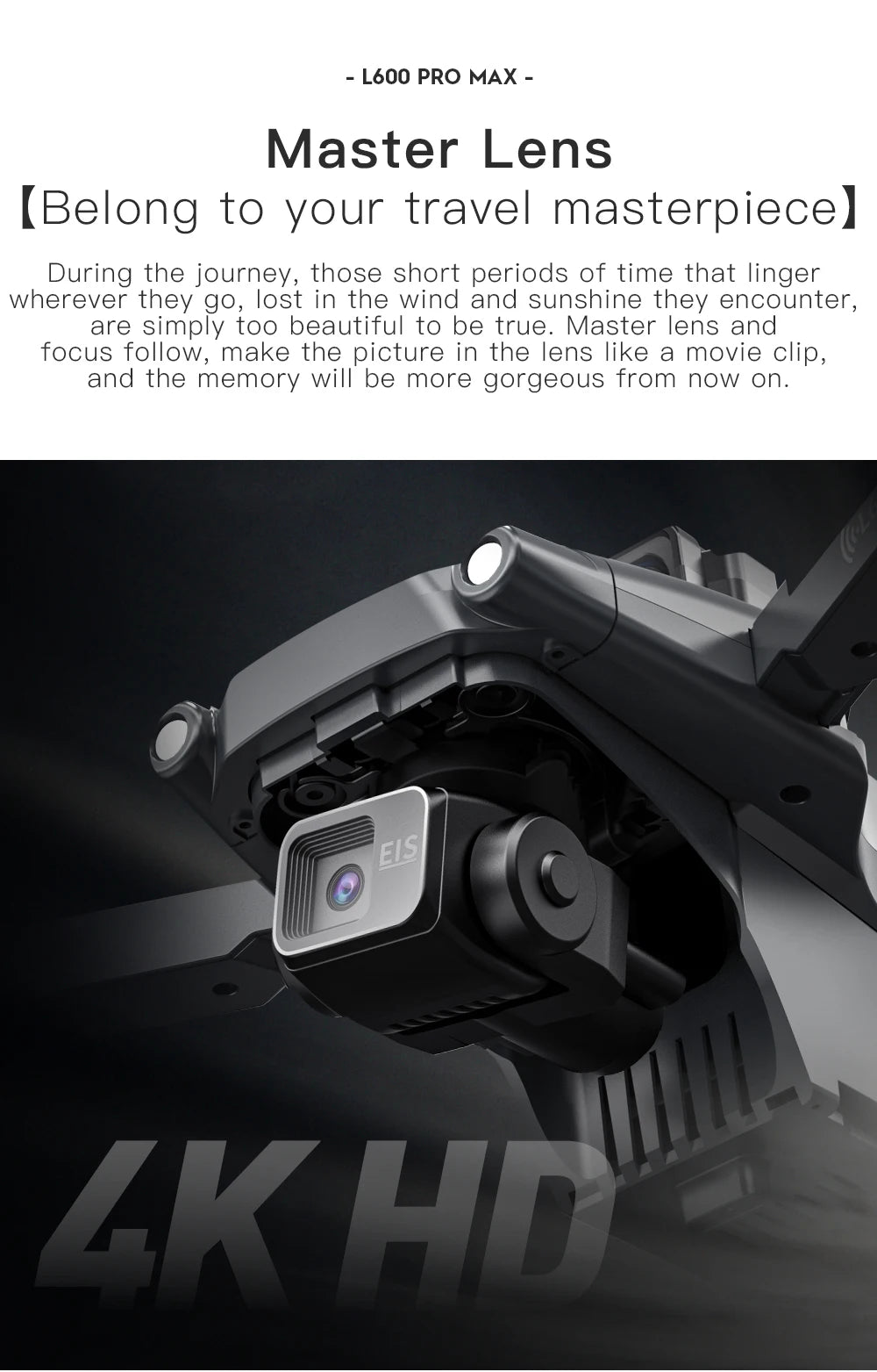 2025 New L600 PRO MAX GPS Drone 5KM 4K Professional HD Dual Camera 3-Axis Gimbal 360 Obstacle Avoidance Brushless Quadcopter Toy