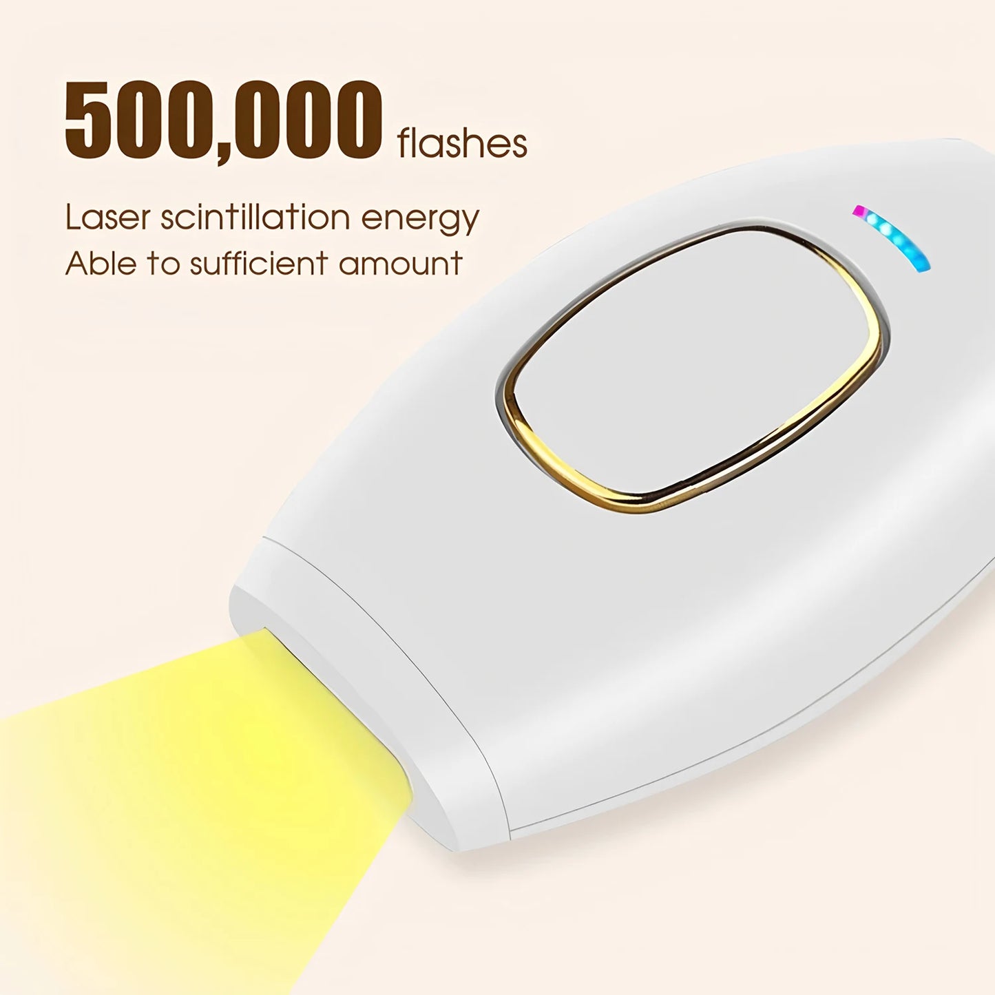 Professional IPL Hair Removal Device – Permanent Laser Depilation for Home Use, Effective on Women & Men, Smooth Skin Results