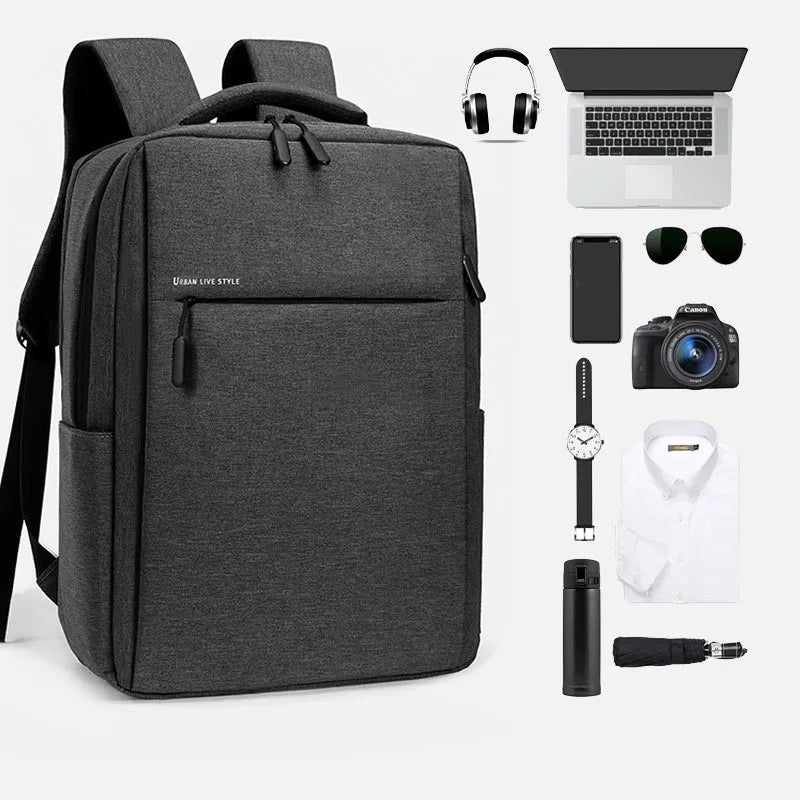40L Laptop Backpack Durable 17 Inch for Men Women with USB Charger Port & Luggage Sleeve Sturdy College Rucksack Bag For Macbook