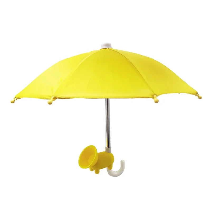 Small and Mini Umbrella Multi-color Mobile Phone Sunshade Umbrella with Suction Cup Phone Stands Outdoor Cover Sun Shield Mount