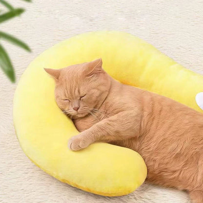 Cute Pet Little Pillow U-Shaped Neck Protector Deep Sleep for Puppy Kitten Pillow Dog Cat Headrest Sleeping Pillow Pet Supplies