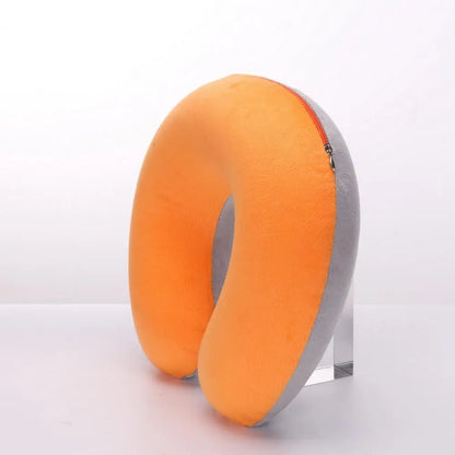 U-shaped Neck Pillow Inflatable Fatigue Relief Travel Pillow Flight Headrest Sleep U-shaped Cushion for Plane