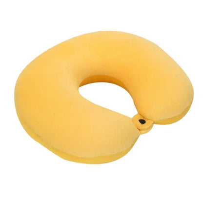 Nanoparticles U Shaped Travel Pillow Neck Support Headrest Microbeads Filling Colorful Soft Cushion Flight for AirPlane Car