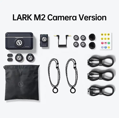 Hhollyland Lark M2 M2S Wireless Lavalier Microphone Noise Reduction for Photography Vlog RX TX for iPhone Android Camera