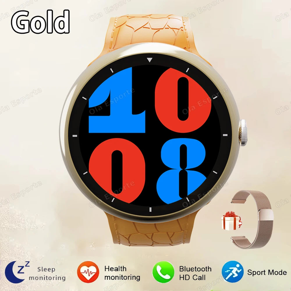 Smart Watch Men 1.52Inch AMOLED Screen BT Call GPS Sports Fitness Tracker Health Monitor Wireless Charging Smartwatch