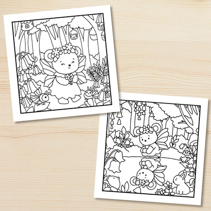 SECRET FOREST Bold-easy Patterns Coloring Book for Adults Cute Drawing Book Perfect Gift for Party and Birthday