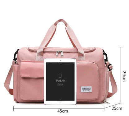 Carry On Travel Bag Large Capacity Gym Bag Weekender Overnight Duffle Bags With Shoe Compartment Sports Fitness Bags for Women